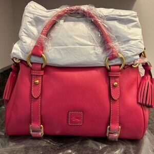 Dooney and Bourke Florentine Fuchsia Satchel - New w. Tags and Factory Packaging